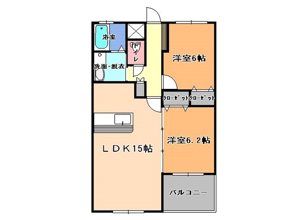 宇都宮駅 徒歩13分 3階の物件間取画像